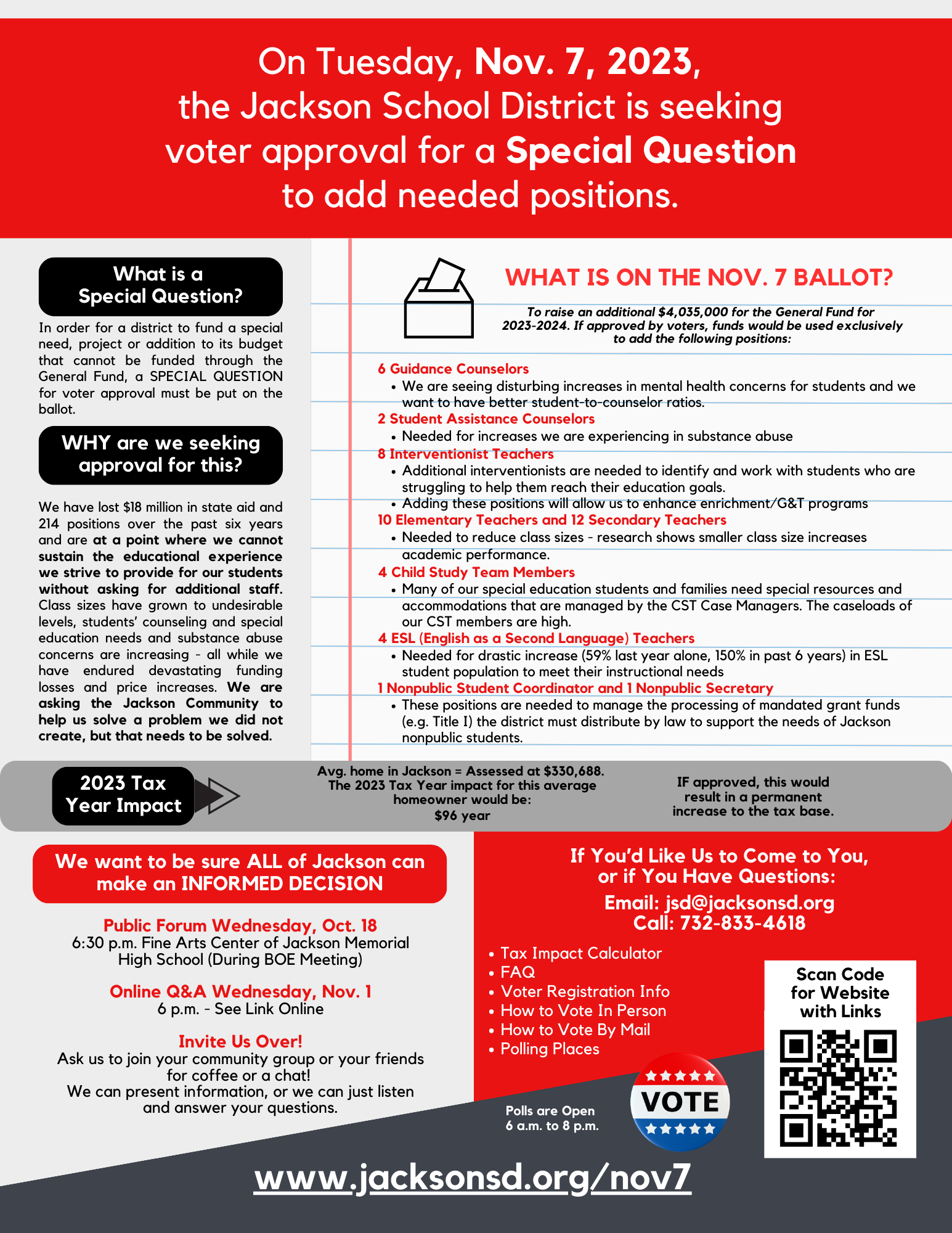 special question flyer